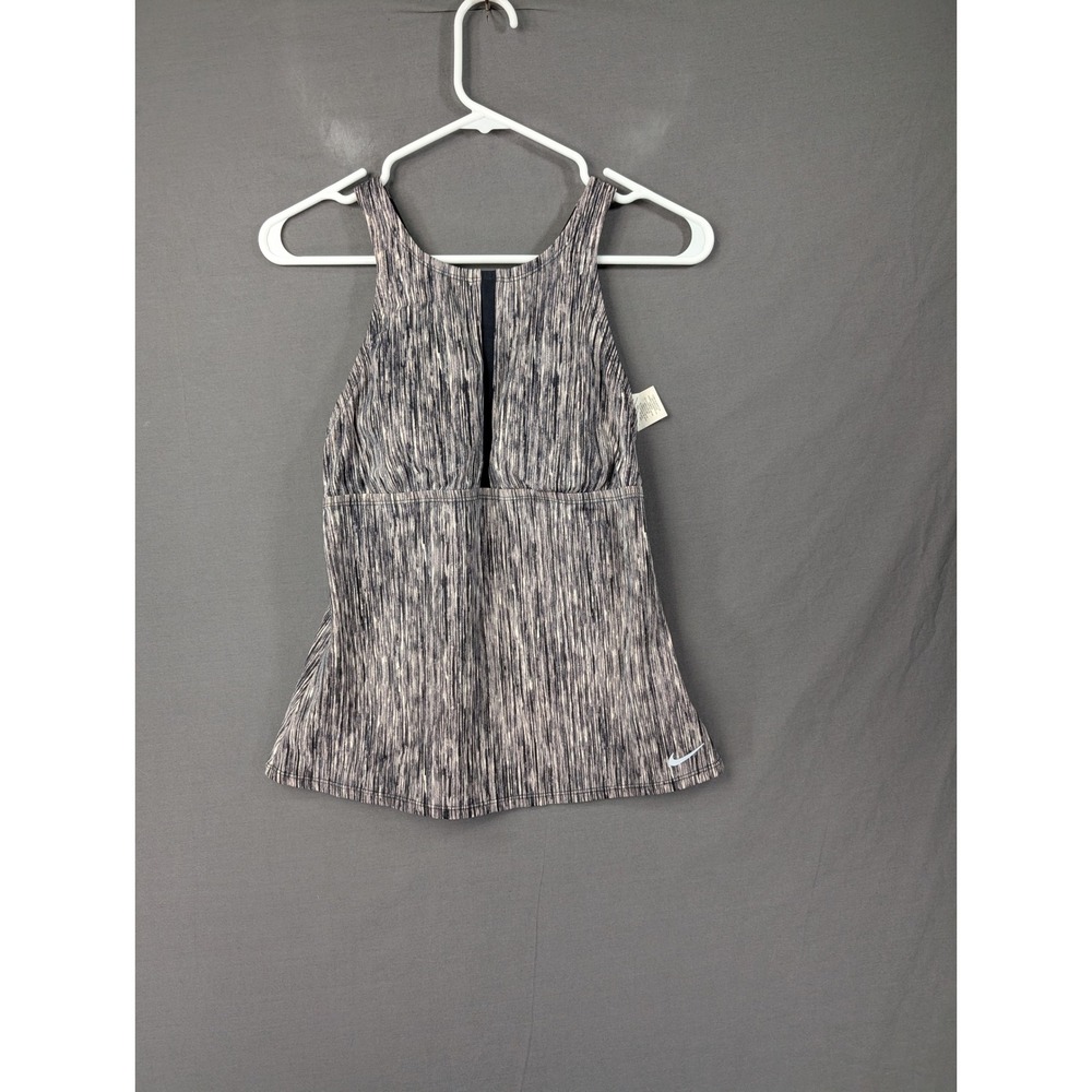 Nike‎ Womens Racerback Tank Top Gray Space Dye Athletic Yoga Gym Size Medium